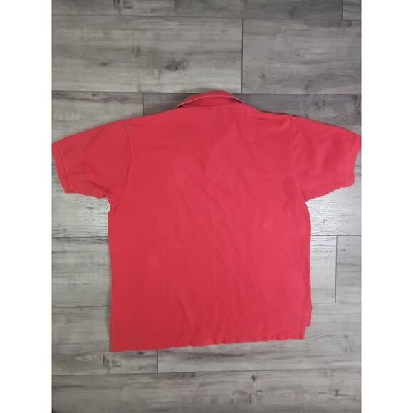 VTG Polo Ralph Lauren Polo Shirt 2XL XXL Pink Salmon Coral - Picture 5 of 6